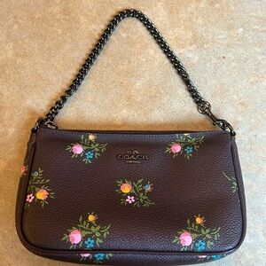 Coach wristlet w flowers